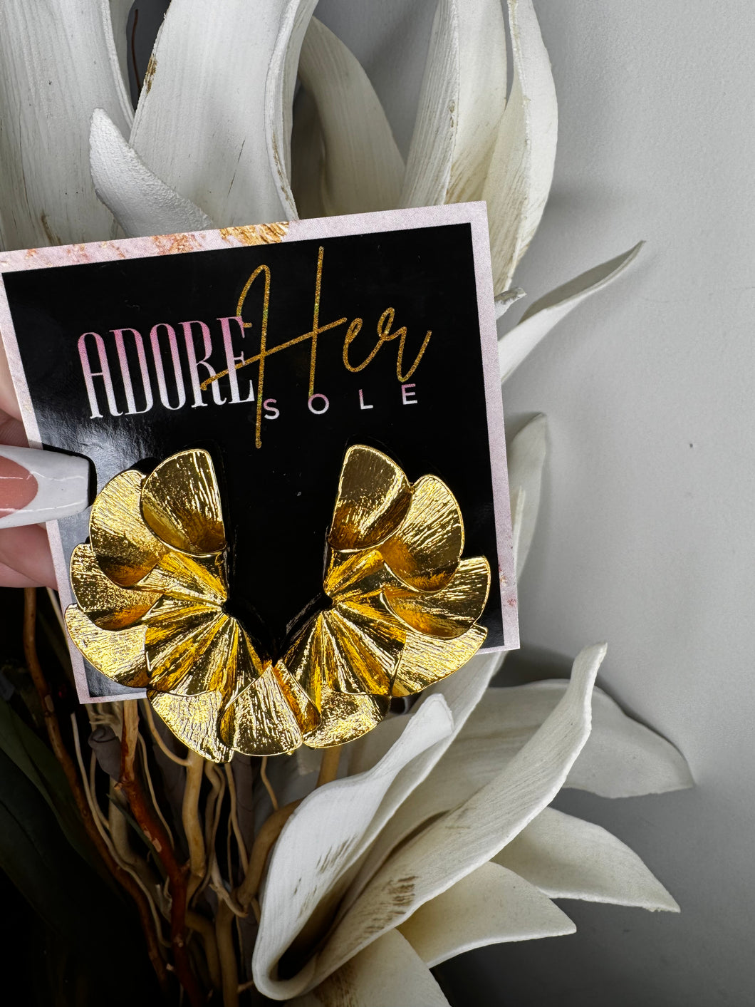 Marigold Flower earrings